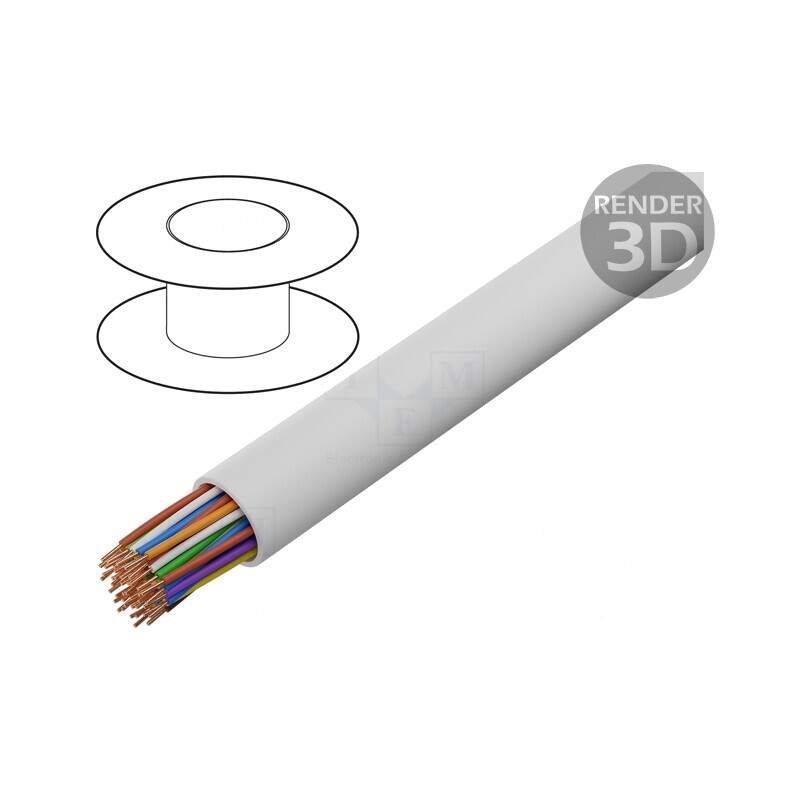 Cablu Telecomunicații Cupru PVC Alb 21x2x0,5mm | Electronic-mag.ro | Componente Electronice Cablu Telecomunicații Cupru PVC Alb 21x2x0,5mm | Electronic-mag.ro | Componente Electronice