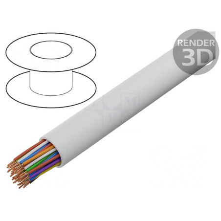 Cablu Telecomunicații Cupru PVC Alb 21x2x0,5mm | Electronic-mag.ro | Componente Electronice