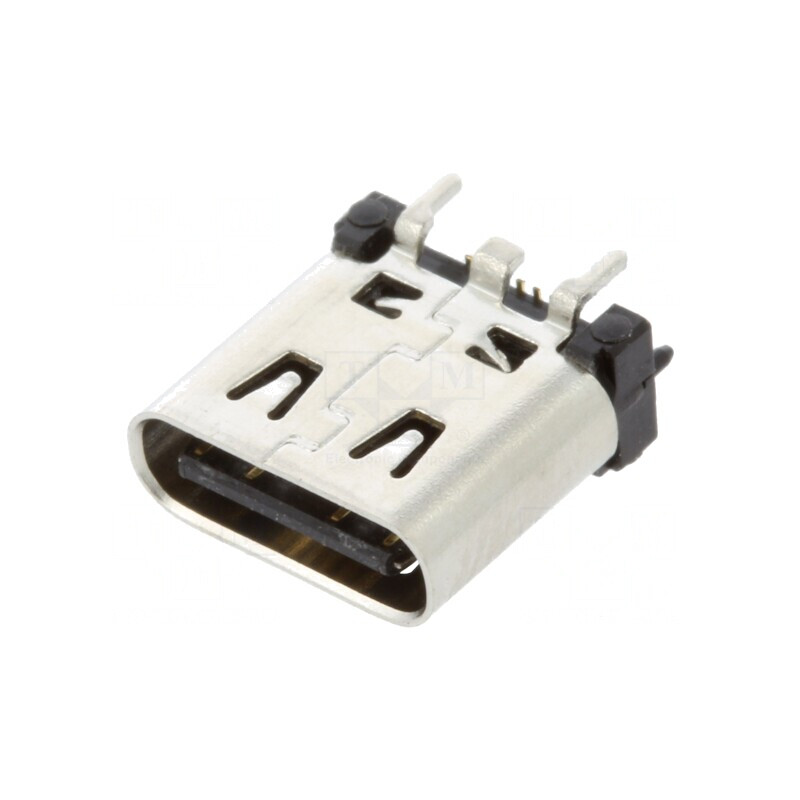 Soclu USB C PCB SMT PIN 16 Vertical USB 3.1 5A | Electronic-mag.ro | Componente Electronice