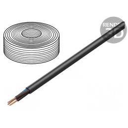 Cablu Electric Negru 3G1,5mm2 TITANEX H07RN-F | Electronic-mag.ro | Componente Electronice