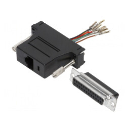 Adaptor D-Sub 25pin Mamă la RJ45 Soclu | Electronic-mag.ro | Componente Electronice