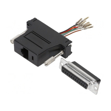 Adaptor D-Sub 25pin Mamă la RJ45 Soclu | Electronic-mag.ro | Componente Electronice