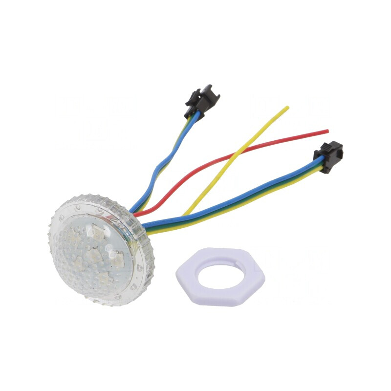 LED RGB IP65 140° Ø38mm cu Controler SM16703 24V | Electronic-mag.ro | Componente Electronice