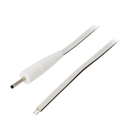 Cablu Alimentare DC Alb 0,5m 2x0,5mm2 | Electronic-mag.ro | Componente Electronice