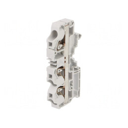 Conector Șine 0,5-10mm2 3 Borne Gri 10mm | Electronic-mag.ro | Componente Electronice