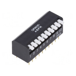 Comutator DIP-SWITCH 10 Secțiuni ON-OFF 24V 0.025A | Electronic-mag.ro | Componente Electronice