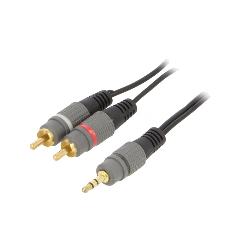 Cablu Audio Jack 3,5mm la RCA 5m Aurit | Electronic-mag.ro | Componente Electronice