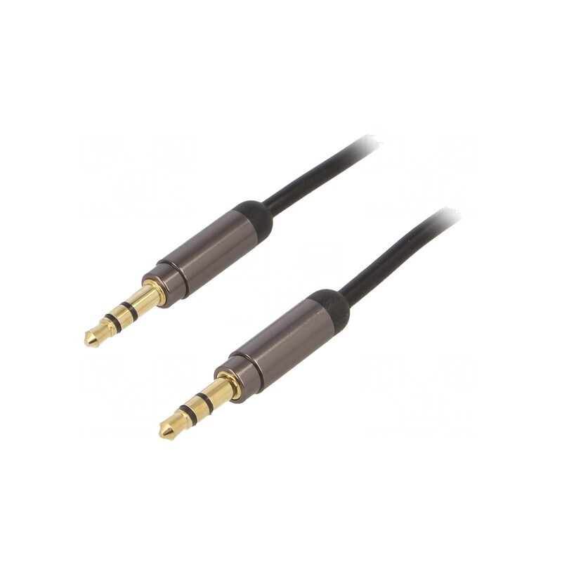 Cablu Audio Jack 3.5mm 3Pin Aurit 1m | Electronic-mag.ro | Componente Electronice