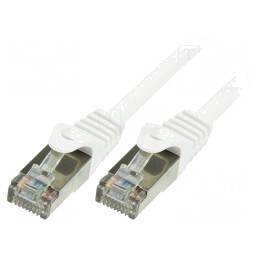 Patch Cord F/UTP Cat6 Alb 2m Ecranat | Electronic-mag.ro | Componente Electronice