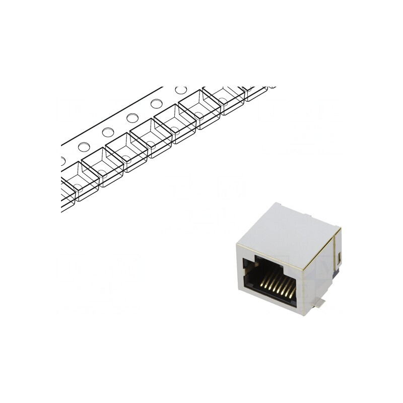 Soclu RJ45 Aurit 8P8C pentru PCB SMT | Electronic-mag.ro | Componente Electronice Soclu RJ45 Aurit 8P8C pentru PCB SMT | Electronic-mag.ro | Componente Electronice
