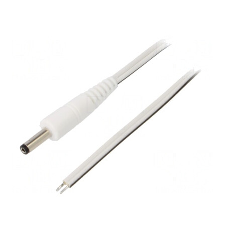 Cablu Electric Alb 0,5m cu Mufă DC 4,0/1,7 | Electronic-mag.ro | Componente Electronice