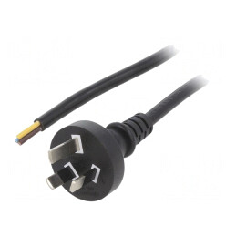 Cablu Electric PVC 1m Negru 3x0,75mm2 | Electronic-mag.ro | Componente Electronice