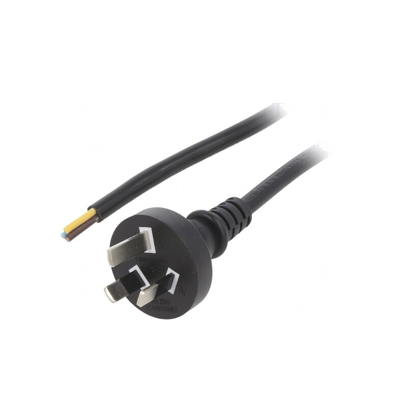 Cablu Electric PVC 1m Negru 3x0,75mm2 | Electronic-mag.ro | Componente Electronice