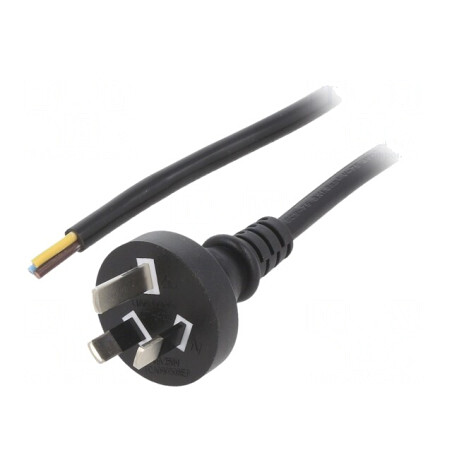 Cablu Electric PVC 1m Negru 3x0,75mm2 | Electronic-mag.ro | Componente Electronice