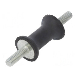 Atenuator Vibrații M6 20mm Guma 30mm | Electronic-mag.ro | Componente Electronice