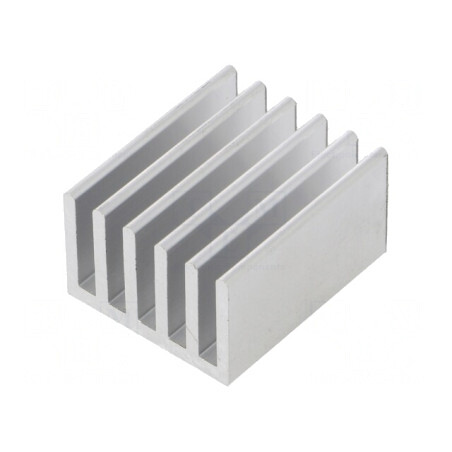 Radiator aluminiu extrudat cu aripioare 25x21x14mm | Electronic-mag.ro | Componente Electronice