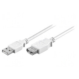 Cablu USB 2.0 Alb 1.8m | Electronic-mag.ro | Componente Electronice