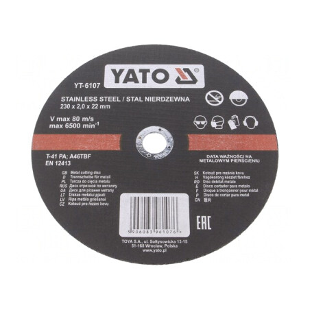 Disc de Tăiere 230mm 22mm 2mm 6500rpm | Electronic-mag.ro | Componente Electronice