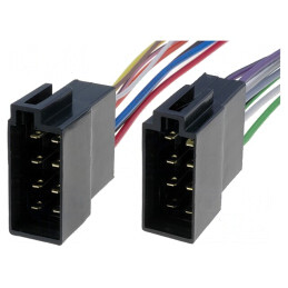 ISO soclu x2,cabluri; PIN: 16(8+8)
