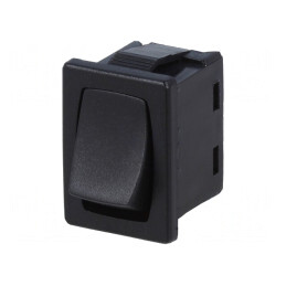 Întrerupător Basculant ON-OFF 6A/250V Negru | Electronic-mag.ro | Componente Electronice