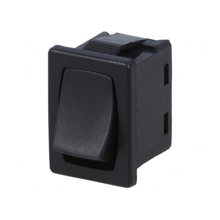 Întrerupător Basculant ON-OFF 6A/250V Negru | Electronic-mag.ro | Componente Electronice