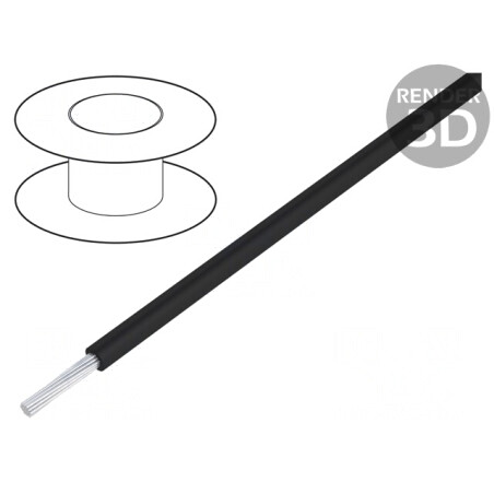 Cablu Silivolt®-E 1x0,5mm2 Silicon Negru 300V | Electronic-mag.ro | Componente Electronice