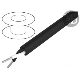 Cablu InfoBiT 16 Litat PVC Negru 300V/500V | Electronic-mag.ro | Componente Electronice