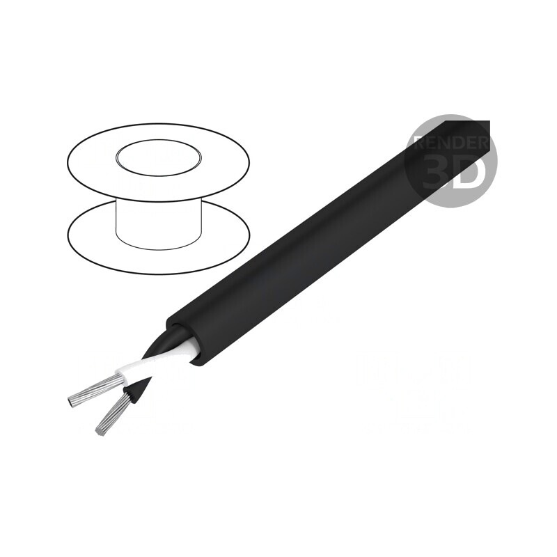 Cablu InfoBiT 16 Litat PVC Negru 300V/500V | Electronic-mag.ro | Componente Electronice
