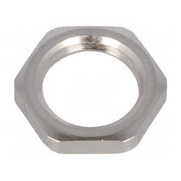 Piuliță cu împământare M12 alamă nichel 2,8mm 15mm | Electronic-mag.ro | Componente Electronice