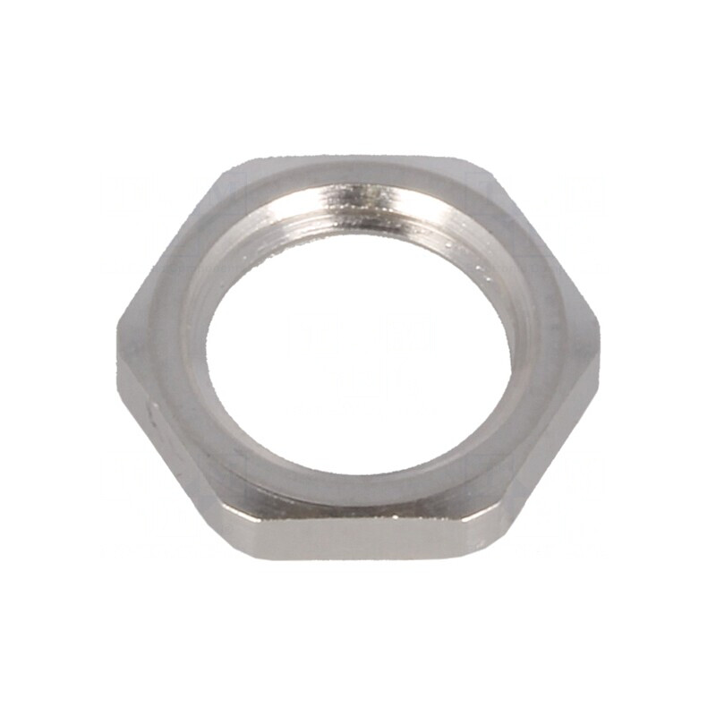 Piuliță cu împământare M12 alamă nichel 2,8mm 15mm | Electronic-mag.ro | Componente Electronice