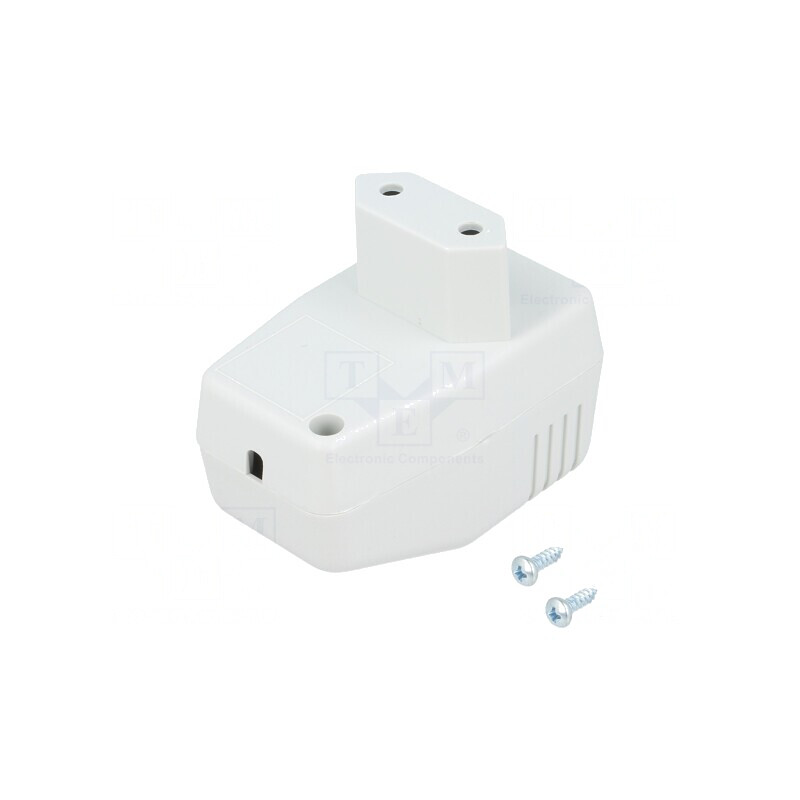 Carcasă alimentator ABS gri 40x66x40mm cu șuruburi | Electronic-mag.ro | Componente Electronice