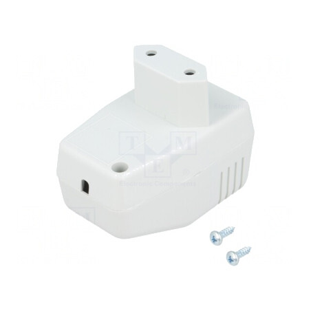 Carcasă alimentator ABS gri 40x66x40mm cu șuruburi | Electronic-mag.ro | Componente Electronice