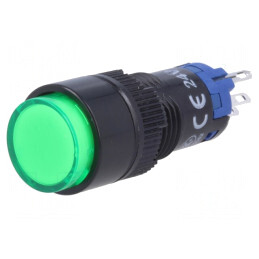 Comutator apăsare SPDT 0,5A 250VAC IP40 | Electronic-mag.ro | Componente Electronice