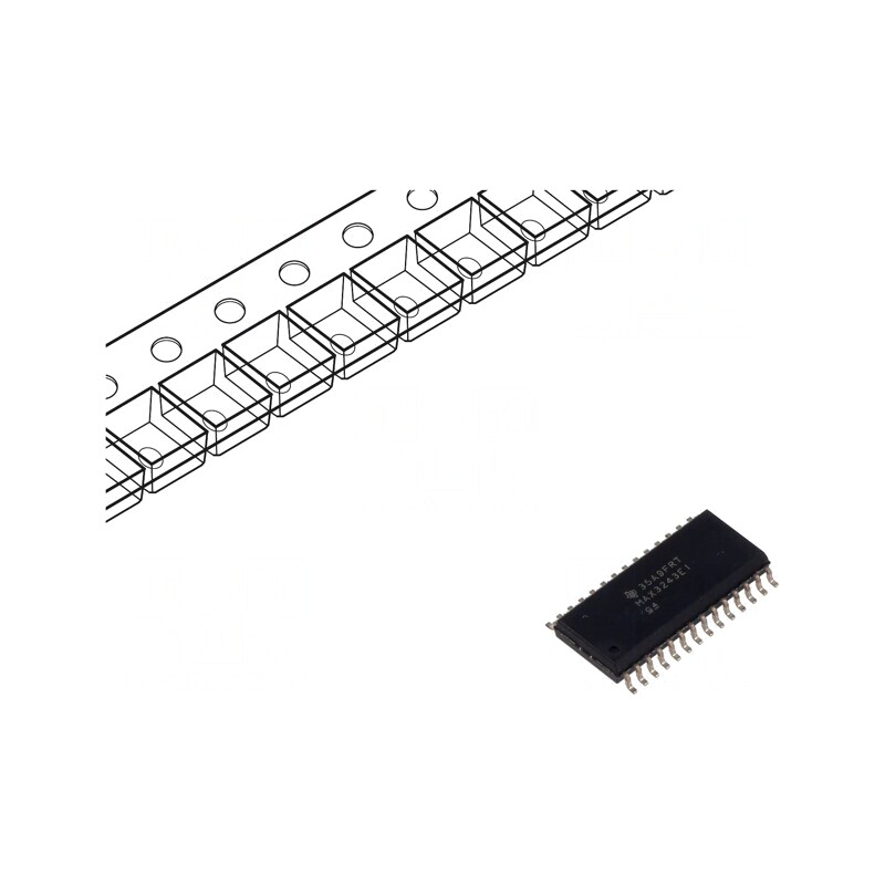 Interfață Receptor RS232 500kbps SOIC28 | Electronic-mag.ro | Componente Electronice