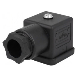 Conector cu Valvă Mufă 18mm 3 Pin pe Cablu | Electronic-mag.ro | Componente Electronice