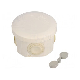 Cutie de Conexiuni Polipropilenă Ø 80mm Z 51mm | Electronic-mag.ro | Componente Electronice
