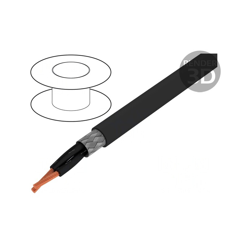 Cablu ecranat 2x0,5mm2 cu tresă de cupru cositorit | Electronic-mag.ro | Componente Electronice Cablu ecranat 2x0,5mm2 cu tresă de cupru cositorit | Electronic-mag.ro | Componente Electronice