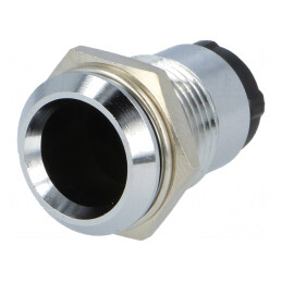 Montură LED 10mm Crom Metalică Încastrată | Electronic-mag.ro | Componente Electronice