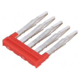 Punte cu șuruburi 5 piste roșie seria A | Electronic-mag.ro | Componente Electronice