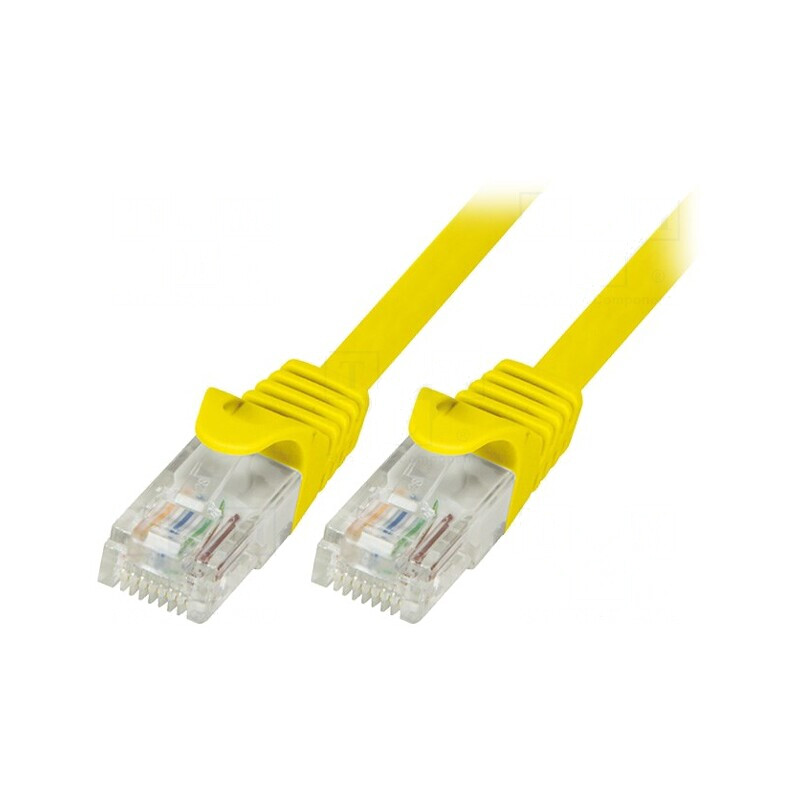 Patch Cord U/UTP Cat6 Galben 3m | Electronic-mag.ro | Componente Electronice
