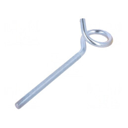 Cârlig inelar oțel zincat 200mm | Electronic-mag.ro | Componente Electronice
