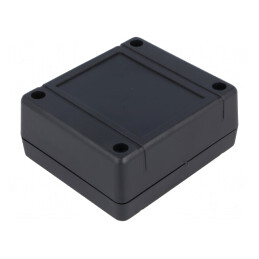 Carcasă universală ABS neagră IP54 79x89x38 mm | Electronic-mag.ro | Componente Electronice