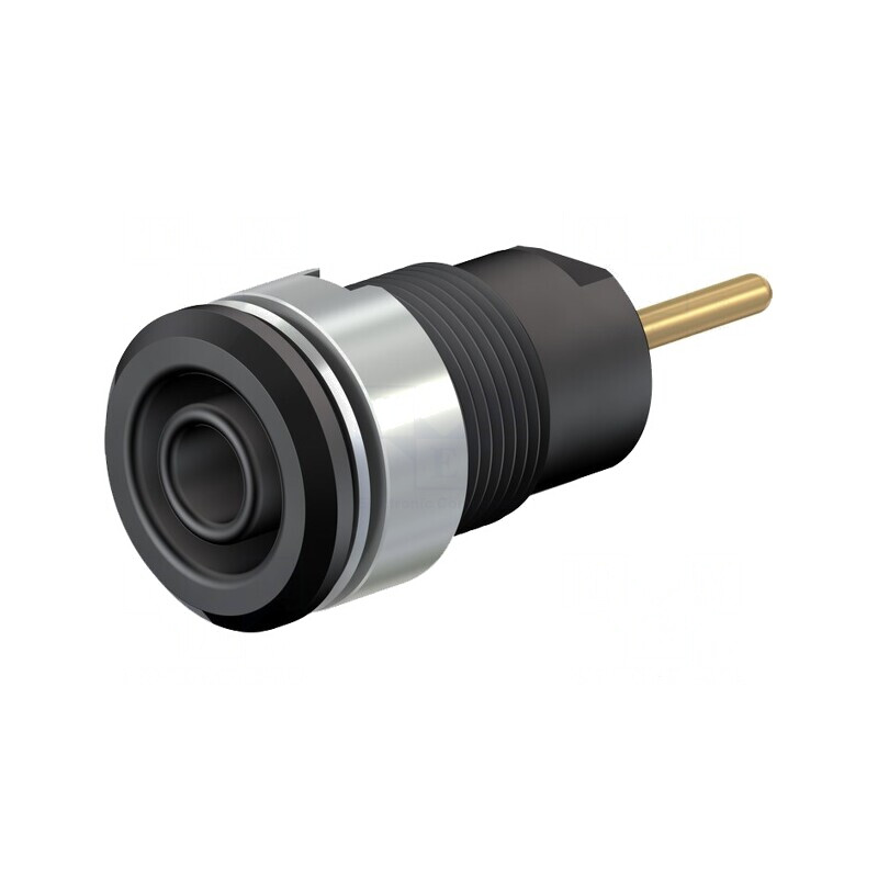 Soclu banană 4mm negru aurit 24A 1kV | Electronic-mag.ro | Componente Electronice Soclu banană 4mm negru aurit 24A 1kV | Electronic-mag.ro | Componente Electronice