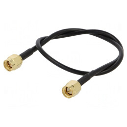 Cablu SMA 50Ω 0,3m Negru Drept | Electronic-mag.ro | Componente Electronice