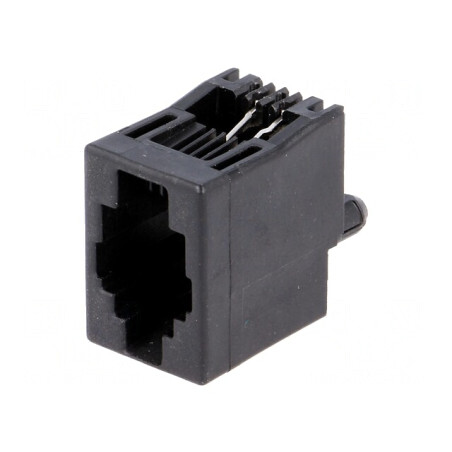 Soclu RJ9 4p4c THT 16,51mm | Electronic-mag.ro | Componente Electronice