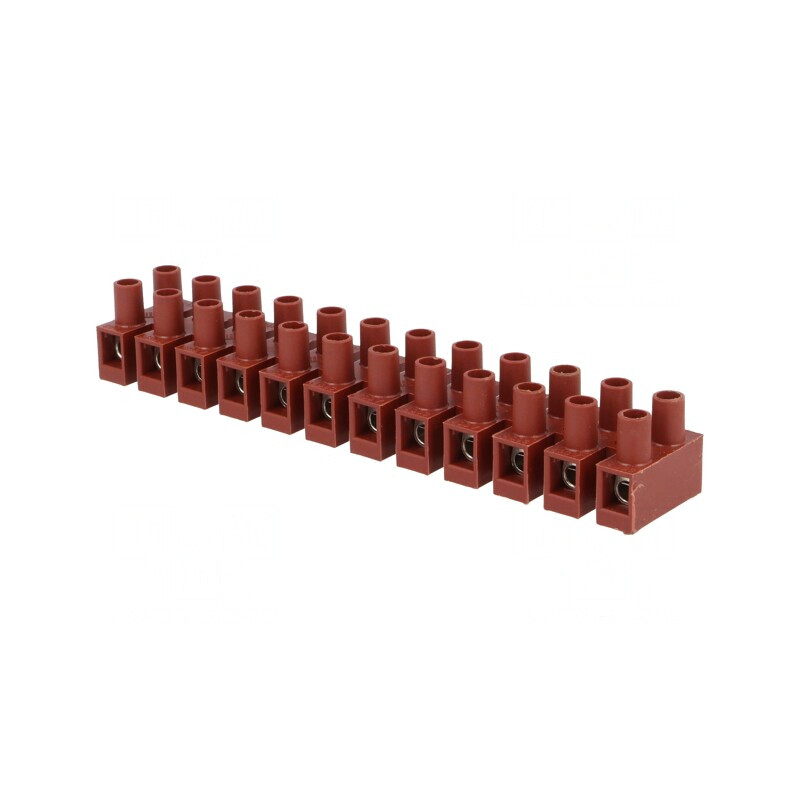 Regletă Conexiuni Terminal 4mm2 12 Piste 400V | Electronic-mag.ro | Componente Electronice