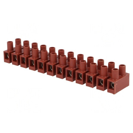 Regletă Conexiuni Terminal 4mm2 12 Piste 400V | Electronic-mag.ro | Componente Electronice