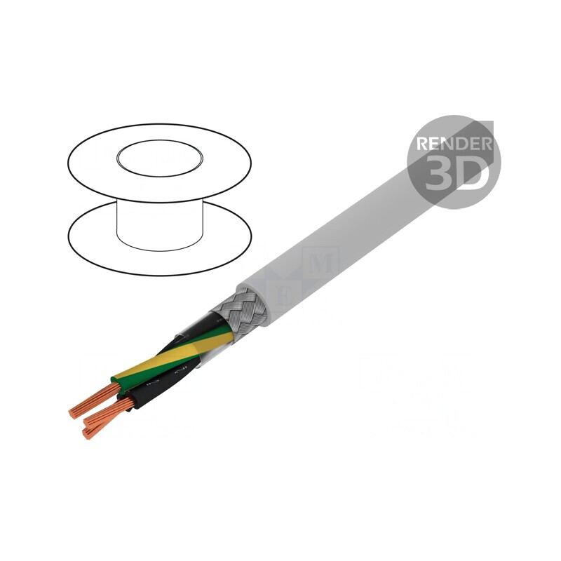 Cablu PVC gri ÖLFLEX CLASSIC 115 CY 3G0,5mm2 300V/500V | Electronic-mag.ro | Componente Electronice
