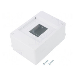 Carcasă pentru aparatură modulară IP20 albă 4 module 400V | Electronic-mag.ro | Componente Electronice