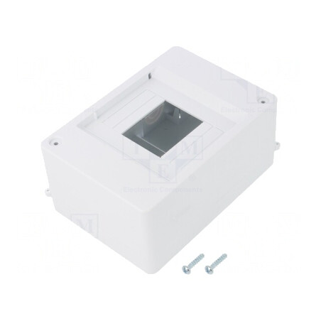 Carcasă pentru aparatură modulară IP20 albă 4 module 400V | Electronic-mag.ro | Componente Electronice